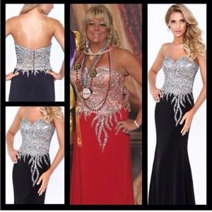 Red Landa evening gown.